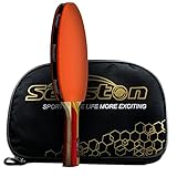 3. El diseño ergonómico se utiliza para mango FL(acampanado) que proporciona una mejor potencia y una sensación cómoda para el jugador, además, absorbe el sudor con carbono y podría generar mucha fricción para evitar el deslizamiento.