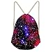 Produktbild Galaxy Space Chaqlin Jungen Mädchen Rucksack Schule Schulter-Taschen mit Kordelzug, damen, S-C0162Z3, galaxy 2, S
