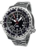 52mm Automatik Taucheruhr - 24h Anzeige- Saphir Glas - Edelstahlband T0308M