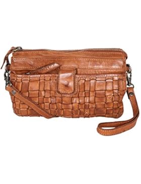 Bear Design Umhängetasche CL32663 geflochtenes, gewaschenes Leder