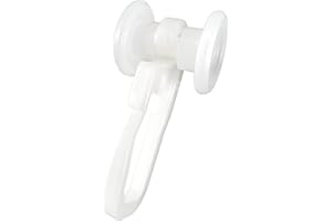 Dekondo - Rulli universali per guide binari ganci con profilo a U per tende Binari con profilo a U per tende bianco