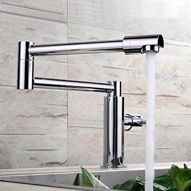 Tap Contemporary Pot Filler Centerset Rotatable with Ceramic Valve Single Handle One Hole for Chrome , Kitchen faucet