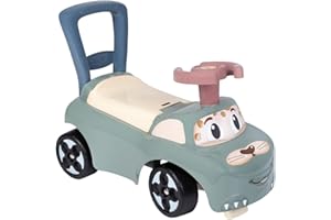 Smoby - Little Smoby - Porteur Auto - Fonction Trotteur - Volant Directionnel - Coffre à Jouets - Dès 10 Mois - Fabriqué en France - 140501, Vert Sauge