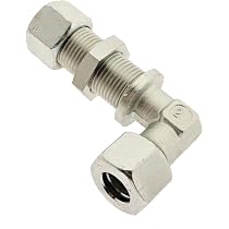 Einstellbare 90° Schneidringverschraubung 8 L – Stahl Verzinkt, Leichte Baureihe, Für Rohre Ø 8 Mm