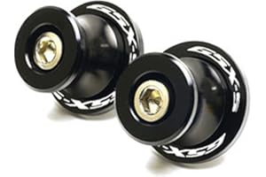 VSKTE Convient pour Suzuki GSXS750 GSXS1000 F-ABS GSXS 750 1000 125 150 Accessoires de moto CNC M8 Bras oscillant Support à vis Bobines Bras oscillant Bobines (Noir)