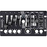 Technische Daten: Anzahl Kanäle (LOV): 6-Kanal · Anzahl Szenen: 8 · DMX Controller-Typ (Kategorisierung): DMX Controller · Gewicht: 776 g · Produktabmessung, Breite: 110 mm · Produktabmessung, Höhe: 56 mm · Produktabmessung, Länge: 201 mm Lieferumfang: Netzteil