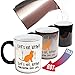 Produktbild Funny Tassen, – 123T Lets Eat Kitty Interpunktion spart Katzen – Animal Tier Katze Hund Geburtstag Geschenk Witz Farbwechsel Neuheit Tasse – Weihnachten Secret Santa