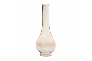ORION LIGHTSTYLE Vesta Abat-jour cylindrique en verre Plusieurs tailles Or clair Parapluie en verre Abat-jour à huile Lampe cylindrique en verre (Ø bas 45 mm)