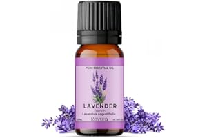 Revura Lavender Essential Oil for Aromatherapy | 100% Pure Natural Oil for Diffuser & Massage | Perfect for Diffuser, Shower, Bath | Candle Making, Soap | Vegan | 10ml (Pack of 1)