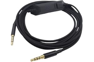 Jerilla Reemplazo Cable para Logitech G433/G233/G Pro/G Pro X Gaming Auriculares/PS4/Xbox One/Nintendo Switch - Control Remoto Micrófono Adaptador Macho a Macho Cordón