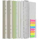 Wonderpool Refills Paper 320 Pages 100gsm 6 Hole Paper for 6 Ring Notebook with Divider Pockets Bookmark Templates (Dotted Pa