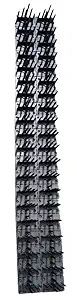 K T I Pigeon Control Spikes Polycarbonate Bird Spikes with Double Side Tape, Grey (Pack of 40 pieces, Cover 10 Feet)