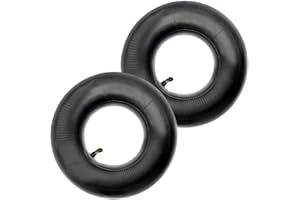 UQTUKO Camera D'aria per carriola 3,50-6/4,00-6/4,10-6, 2 pezzi Camere d'aria per carriole con valvola pneumatica TR87 per carriole, carrelli da giardino, tosaerba e carrelli a mano
