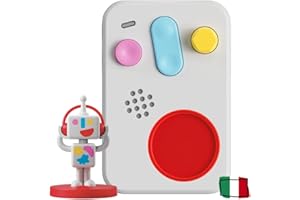 FABA+ Raccontastorie interattivo per bambini con contenuti audio da 0 a 10 anni, Cassa audio con Personaggio Sonoro Faba•Me, Luce notturna, Routine nanna, Gioco educativo musicale, Versione Italiana