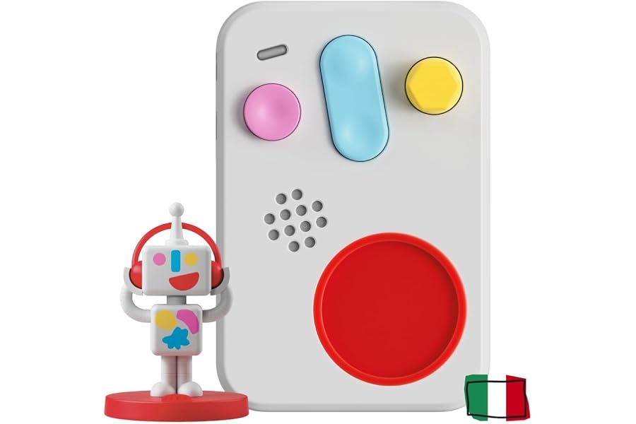 FABA+ Raccontastorie interattivo con audio per bambini 0-10 anni, Italiano | Cassa audio con Personaggio Sonoro Faba•Me, Luce