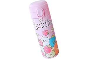 FCXVXCL Borraccia Anime, tazza isolata Anime, borraccia Kawaii in acciaio inox, thermos animale carino per la scuola, lo sport, il campeggio e i viaggi - 420 ml