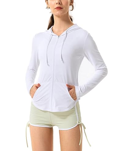 Chemise Anti-UV Femme Légère - Manches Longues, Fermeture éclair, Protection Solaire UPF 50+, Respirante Pour L'été