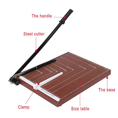 Homdox Profi A3 Papierschneider Schneidemaschine Hebelschneider Schneidegerät Fotoschneider Schrottmaschine Papier Foto Holz - 2