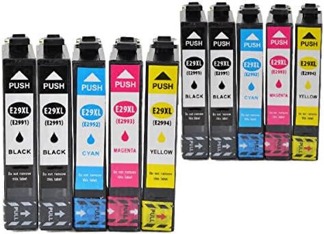 10 x IBC printer ink cartridges for Epson PK 29 XL, Expression Home XP235, XP245, XP247, XP332, XP342, XP345, XP432, XP435, XP442