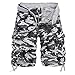 Produktbild UJUNAOR Cargo Hose Männer Arbeitshosen Casual Freizeithose Shorts Outdoorhose Freizeithose Tarnhose Sommer Beach(Grau,36)