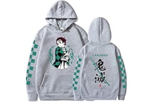 zhedu Anime Kamado Tanjirou Harajuku Manga Felpe Divertente Harajuku Casual Oversize Streetwear Uomo Felpe con Cappuccio da Uomo E da Donna
