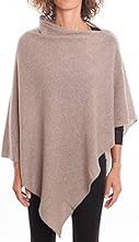 Dalle Piane Cashmere - Poncho 100% cashmere - Donna, Colore: Visone, Taglia unica