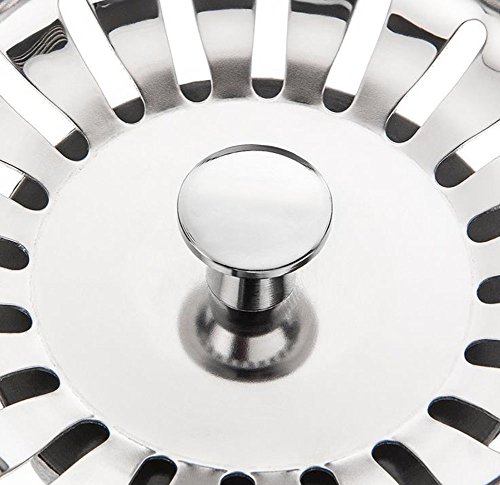 Nikgic Edelstahl Küche Spüle Filter Kitchen Sink Spüle Sieb Stahl Kitchen Sink-Sieb Stopfen für Küchenspülen - 7