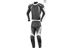Büse Silverstone Pro 2-Teiler Damen Motorrad Lederkombi, schwarz/weiß, 44