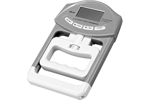 Caffney Digital Dynamometer Hand Grip Electronic Power Measure Strength Muscle Tester 90kg/198Ib LCD Display Grip Strength Measurement Meter Auto Capturing Power for Testing Training