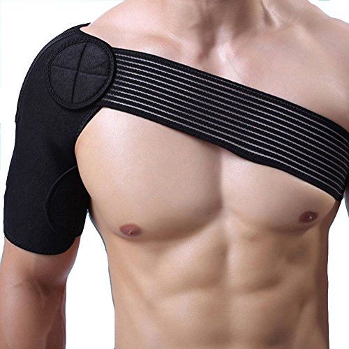 Preisvergleich Produktbild Schulterbandage Turmalin Schultergelenkbandage Rechts Stützbandage Schwarz