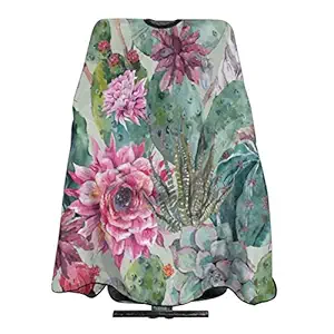 Professional Barber Cape,Polyester Hair Cutting Salon Cape,Water And Stain Resistant Adults Apron,Hairdressers Barbers Cape Gown for Hair Styling Cuts and Colors 55