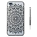 Produktbild Grandoin iPhone 8 Plus Hülle,iPhone 7 Plus Hülle, 2 in 1 Ultra Dünne Schale Luxus Ultra Dünn Weich TPU Bumper Case Silikon Schutzhülle für Apple iPhone 8 Plus/iPhone 7 Plus (Schwarze Sonnenblume)