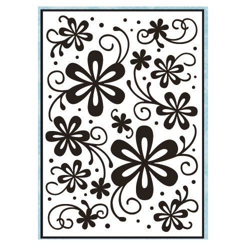 Embossing-Prägefolder/ -schablone Gänseblümchen 10. 6x15cm - 2