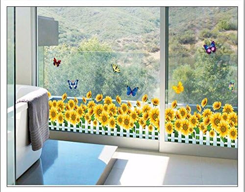 XJKLFJSIU Bedroom Wall Stickers Living Room Wall Stickers Window Kitchen Kayak Wall Stickers, C