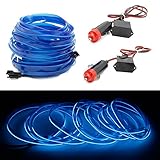 EL Wire Leistung: 12V,das Kaltlicht muss an dem Netzteil angeschlossen werden, und kann nicht direkt mit dem Strom verbunden werden, das Netzteil wird über den Zigarettenanzünder betrieben .