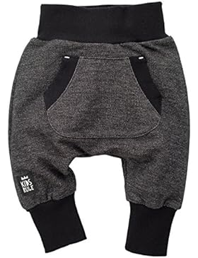 Pinokio - Happy Day - Baby Hose 100% Baumwolle-schwarz - Jogginghose, Haremshose Pumphose Schlupfhose- elastischer...