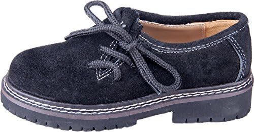 ALM Children's Costume Shoes Made Of Real Leather, Brown, Light Brown and Black