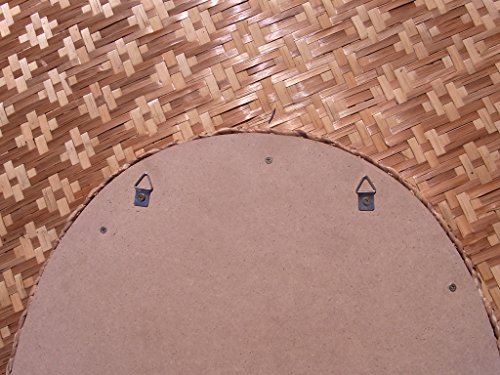 Spiegel oval Rahmen Wasserhyazinthe Natur Badspiegel 80 x 55 cm Anschauen NEU - 3