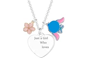 TTDCQQID Cartoon Collar, Animados Collar, Collares de La Amistad, Dibujos Animados Collar, collar colgante, Collar de Personaje de Anime, Regalo de para Niñas