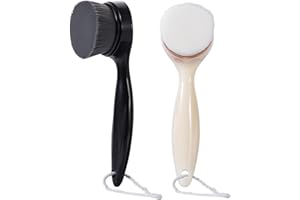 Yebeauty Brosse à poils doux pour le visage, brosse de nettoyage du visage avec cordon, brosse exfoliante pour nettoyer en profondeur et enlever le maquillage, nettoyer et masser, convient à tous les