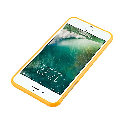Apple iPhone 8 PLUS   7 PLUS   7S PLUS Funda Super Delgada de Silicona TPU en JELLY AMARILLO de Cadorabo  Dise  o JELLY      Cubierta Protectora Ligera Flexible con Antichoque para Tel  fono M  vil     Gel Protecci  n Carcasa Case Cover
