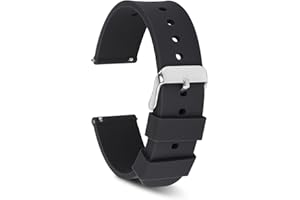 cobee Correas de reloj de silicona, cierre rápido impermeables, suaves de goma de repuesto con hebilla de acero inoxidable reloj inteligentes correas de muñeca para hombres y mujeres