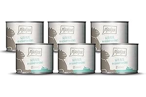 MjAMjAM - nourriture humide premium pour chats - bonne dinde au potiron cuit à la vapeur, pack de 6 (6 x 200 g), sans céréales avec un supplément de viande