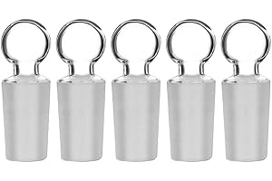stonylab Tappo Cavo Vetro per Vetro Giunto Esterno 24/40, Glass Hollow Stopper con Fondo Chiuso (Confezione da 5)