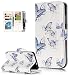 Produktbild Roreikes Huawei P8 Lite Hülle, Huawei P8 Lite Case, Hülle Muster Blume Strap Wallet Cover Tasche Bunte Retro PU Leder Flip Case Handytasche Muster Schutz Hüllen im Bookstyle Handyhülle Ledertasche mit Stand mit Neun Funktion Kartenfächer Magnetverschluss Magnet Etui Schale Schutzhüllen für Huawei P8 Lite