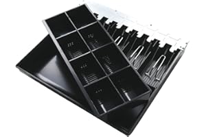 Tiroir-caisse, bac à monnaie, compartiments réglables, mécanisme à ressort, insert remplaçable, HDWR HD-WS41