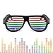 Produktbild Oittm LED Party Brille Glitzern nach Musik Brille mit Bunter Lichte un verschiedener Stärke