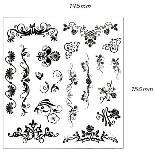 be fancy! Silikonstempel Set – Clear Stamps – Stempel – 144-teilig – transparent - 6