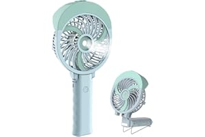 HandFan Wentylator Mgławiący Ręczny Wentylator Atomizujący Wentylator Kieszonkowy Mini Przenośny Składany Wentylator USB Akumulator Przenośny Chłodnica do Podróży/Kempinga/Na zewnątrz
