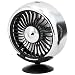 Produktbild Mini Auto USBFan mit buntem LED-Licht mit Atmungsgradienten,wiederaufladbarem Klimaanlagenlüfter,3-facher USB-Lüfter mit schneller Luftumwälzung (Silber)